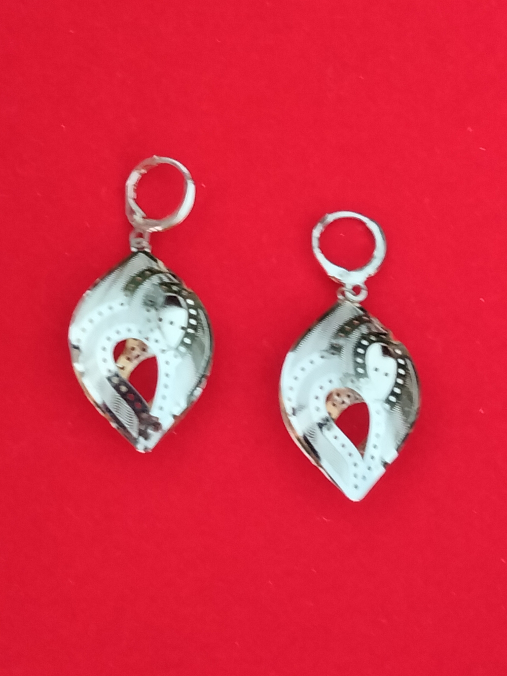 Gold Plated Leaf Drop Earrings - Women Jewelry